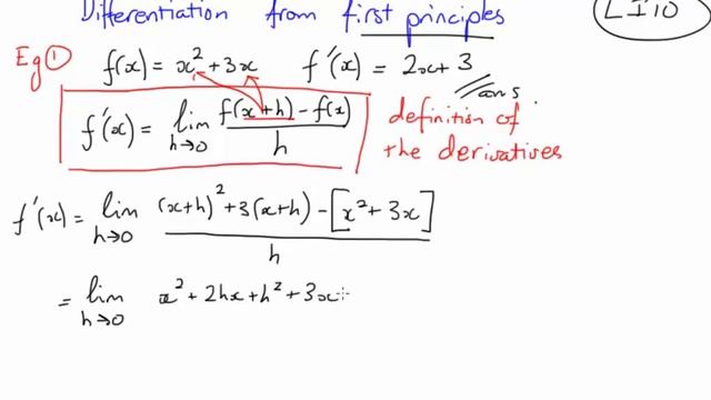 ten Differentiation from first principles