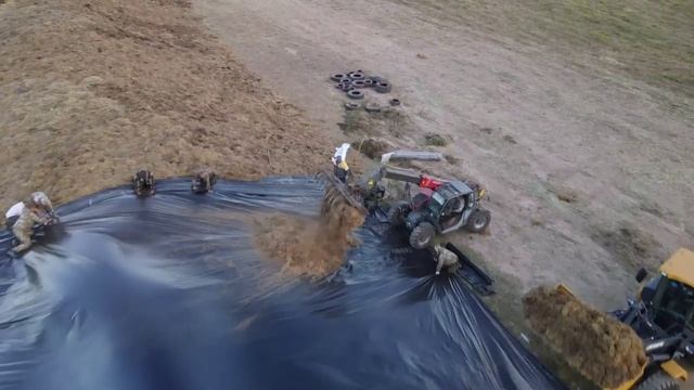 Укладка вакуумной и силосной пленки 02