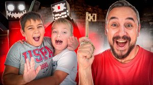 Роб, Эрик и Андрюша застряли в комнате с монстрами! Обзор игры Minecraft: Room Rush!