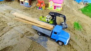 Мультик про Машинки - Трактор, Погрузчик, Автовоз и Самосвал. МанкиМульт