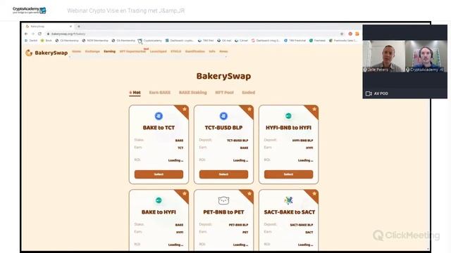 Webinar Crypto Visie en Trading met J&JR over PancakeSwap смотреть онлайн