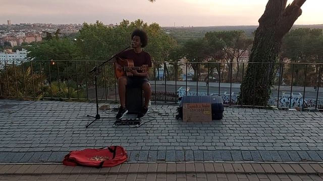 Artista Callejero Madrid Templo Debod - txuninh_o_brabo смотреть онлайн