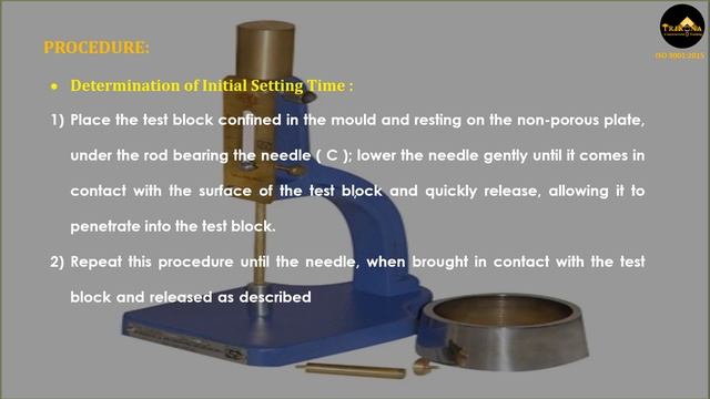 Tests on Cement - Initial & Final Setting Time of Cement смотреть онлайн