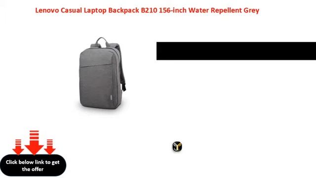 Lenovo Casual Laptop Backpack B210 156 inch Water Repellent Grey смотреть онлайн