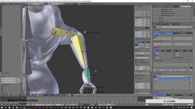 Creature creation EP3 Rigging and X-Muscle System part 2 смотреть онлайн