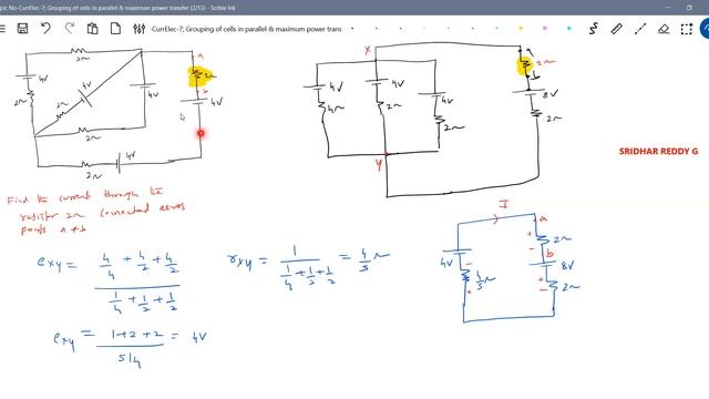 18)Physics | Current Electricity| Find the electric current through 2 ohms resistor shown in circui смотреть онлайн