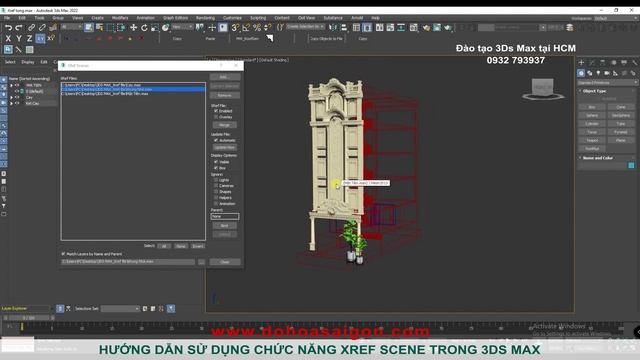 HƯỚNG DẪN SỬ DỤNG CHỨC NĂNG XREF SCENE TRONG 3DS MAX | ĐỒ HỌA SÀI GÒN | 0932 793 937 #thietkenoitha смотреть онлайн