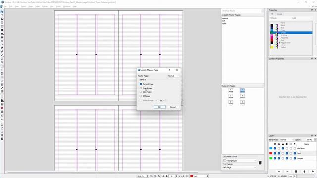 35) Master pages in Scribus смотреть онлайн