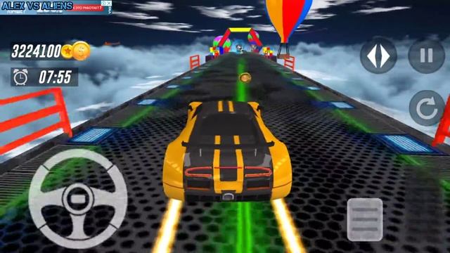 Neon Mode Level 3-4!Superhero Mega Ramps: Crazy Car Stunt Races! смотреть онлайн