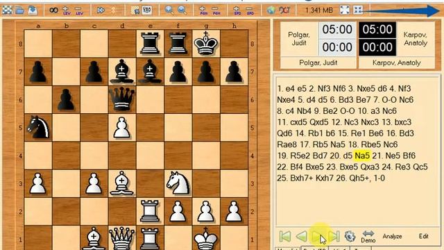 Polgar judit and karpov anatoly 2003 10 12 hoogeveen 1 0 смотреть онлайн