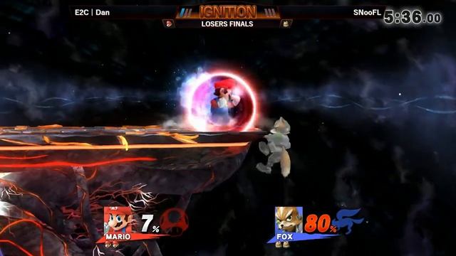 Ignition #50 LOSERS FINALS - E2C | Dan (Mario) vs SNooFL (Fox) смотреть онлайн