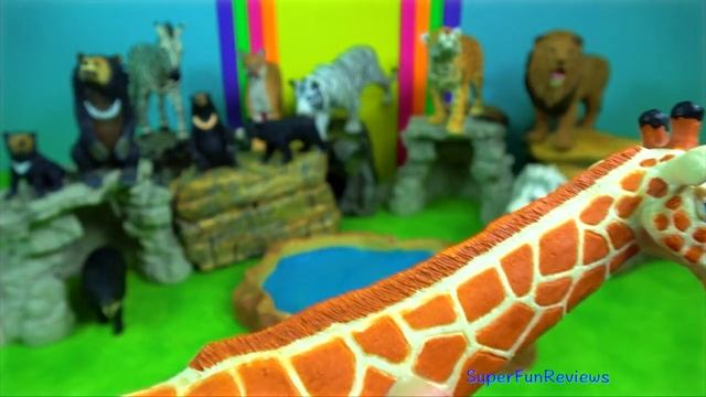 Animals Lion Tiger Jaguar Giraffe Zebra Bears Panther Gharial Okapi Tapir 13+ смотреть онлайн