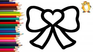 Мультик - раскраска для детей БАНТИК. Учимся как рисовать АКСЕССУАР ДЛЯ КУКОЛКИ // ОБУЧАШКА ТВ