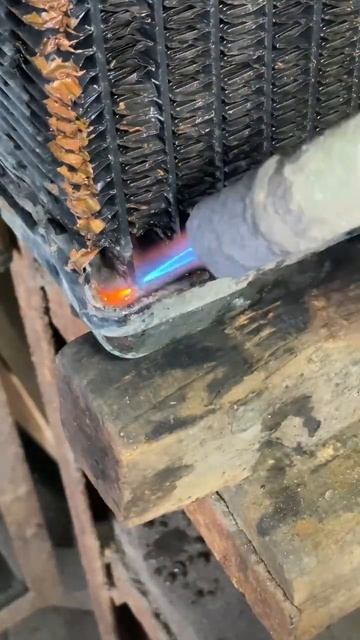 Пайка печного радиатора. #welder #welding #пайка смотреть онлайн