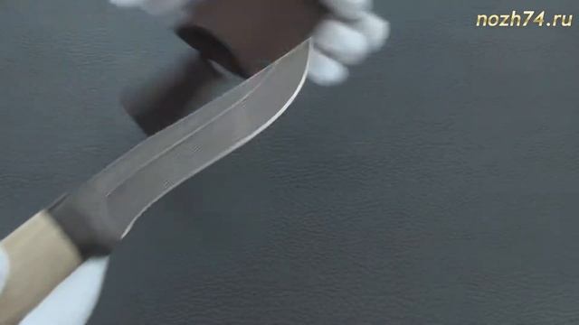 Нож Н16 (Орех, черный дамаск) - nozh74.ru смотреть онлайн