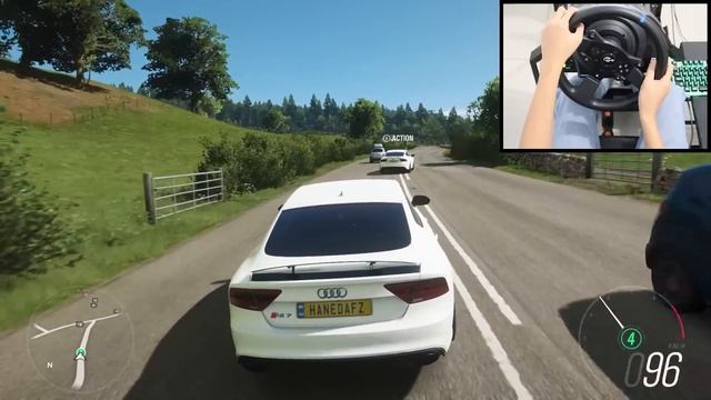 Audi RS7 Sportback - Forza Horizon 4 | Thrustmaster T300RS gameplay смотреть онлайн
