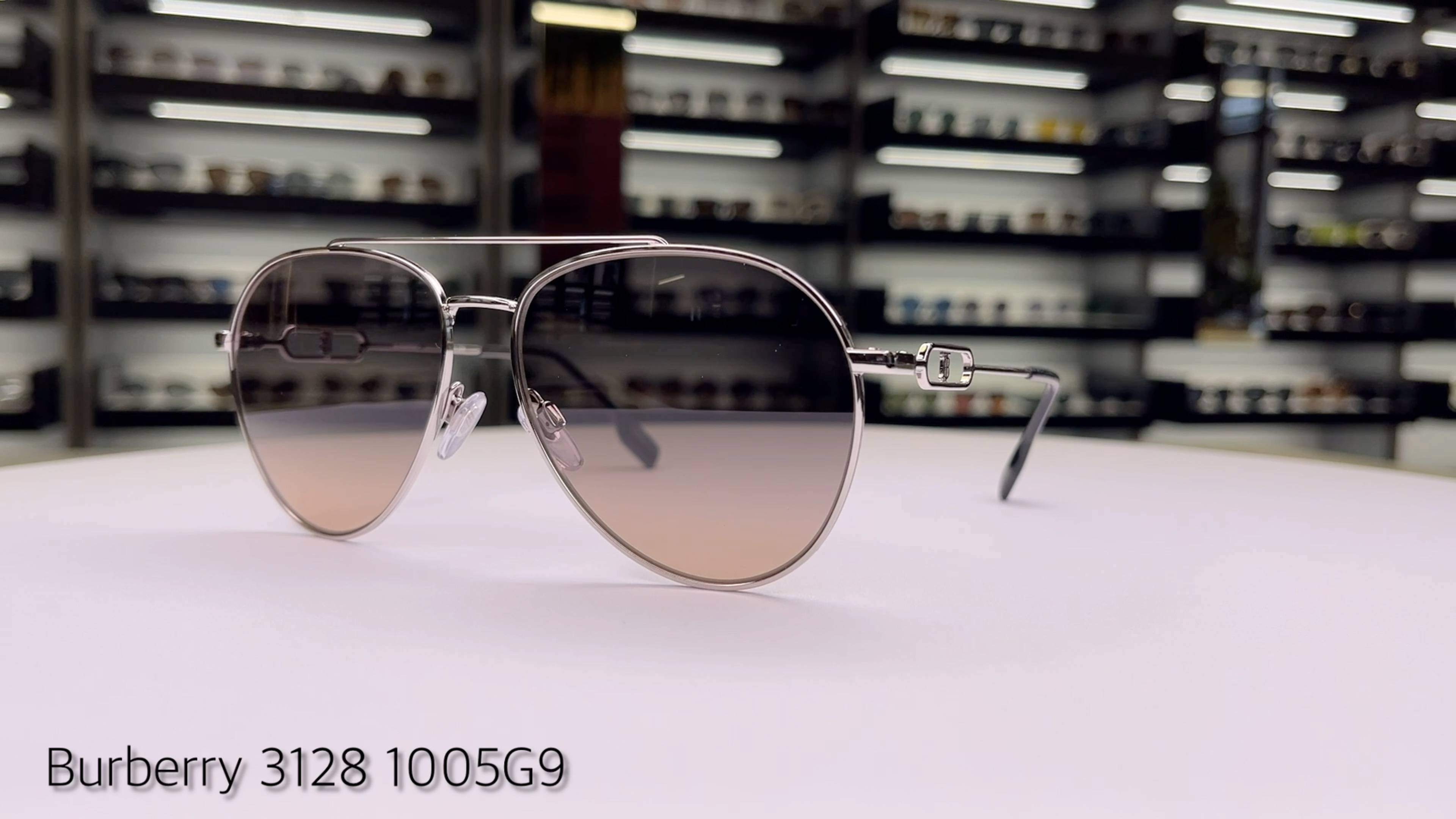 Женские солнцезащитные очки Burberry 3128 1005G9 авиатор – обзор и распаковка модели из Италии