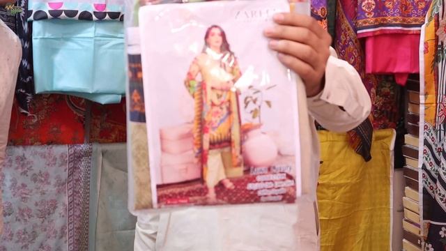Ladies lawn suit just in 390 Rs. | ladies summer clothes wholesale market | clothe market in lahore смотреть онлайн