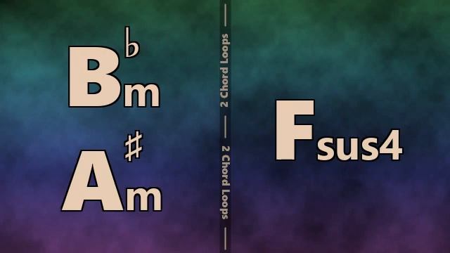 Bbm (A#m) to Fsus4 Backing Track смотреть онлайн