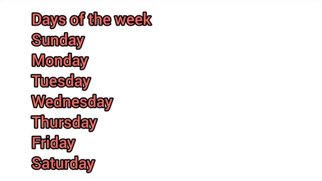 Days of the week - American English Pronounciation смотреть онлайн