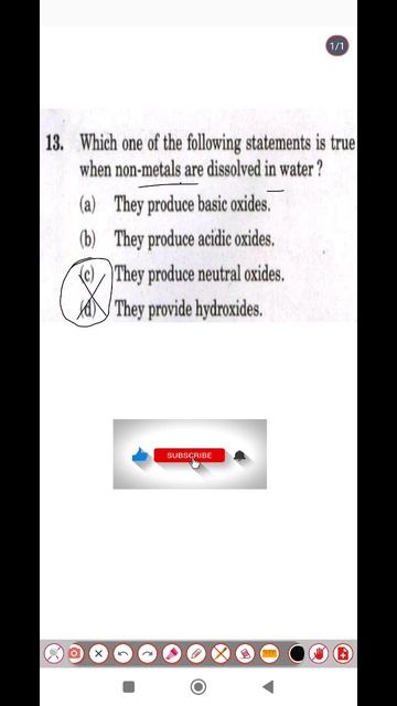 cds 2022 pyq when non metal dissolve in water they produce acidic oxide and metal give basic oxide смотреть онлайн