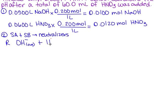 Calculate the pH of a SA and a SB beyond the equivalence point смотреть онлайн