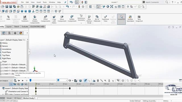 Motion Plots In Solidworks Assembly смотреть онлайн