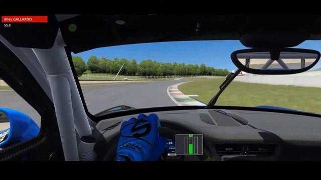 SimRacingSystem Porsche 911 GT3 Cup @ Mugello Riley's fastest race lap | 1:50.387 смотреть онлайн