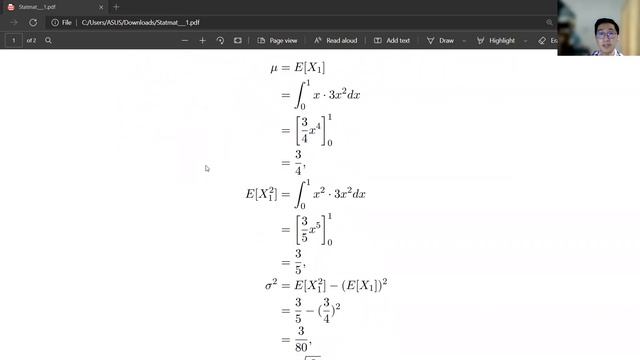 Tugas 1 - Statistika Matematika - Ex.5.3.4 смотреть онлайн