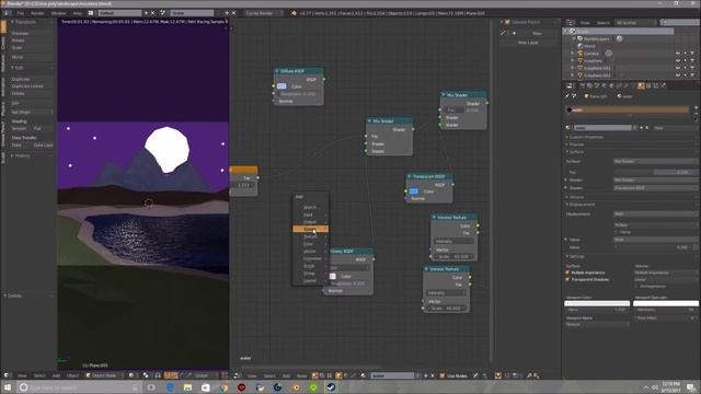 Time Lapse: Low Poly Night Forest Scene[Blender] смотреть онлайн