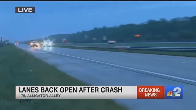 Alligator Alley crash causes traffic in Collier County смотреть онлайн
