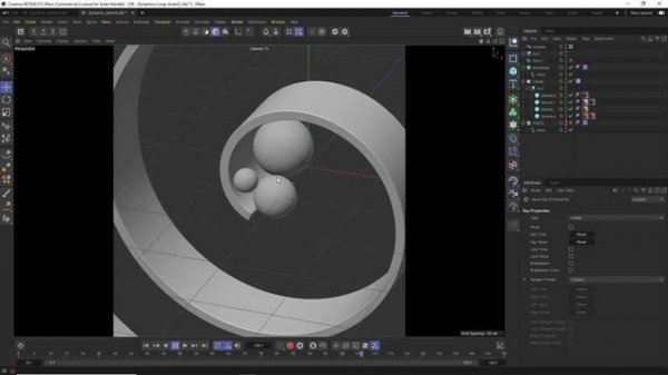 C4d Tutorial Rigid Body Dynamic Loop Animation