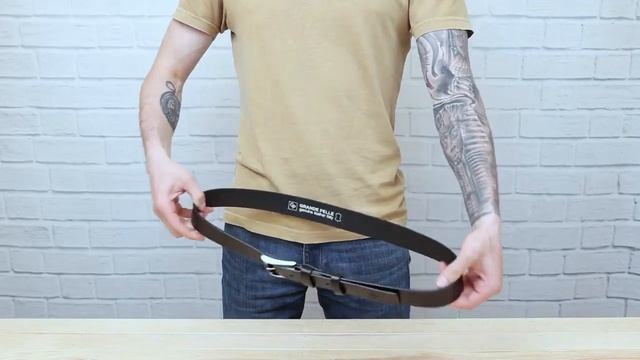 Обзор мужского кожаного ремня GRANDE PELLE 00773 смотреть онлайн