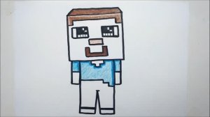 КАК НАРИСОВАТЬ MINECRAFT - DIBUJAR MINECRAFT РИСУНОК MINECRAFT - как нарисовать Стива из майнкрафта