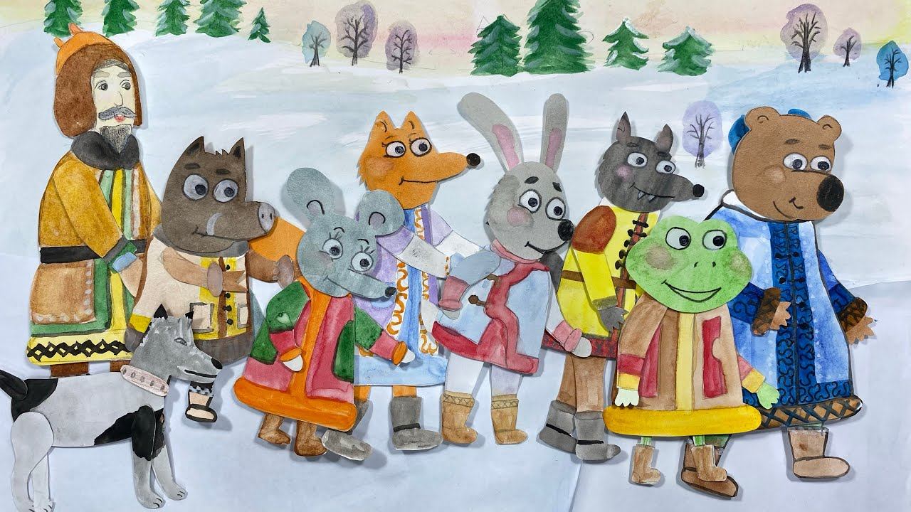 РУКАВИЧКА - Любимая народная сказка / делаем мультик своими руками смотреть онлайн