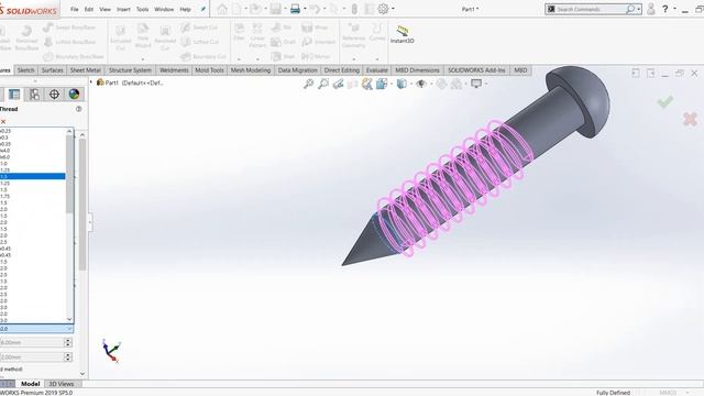 How to Design Wood Screw| Type-2 | Video-2 | Solidworks смотреть онлайн