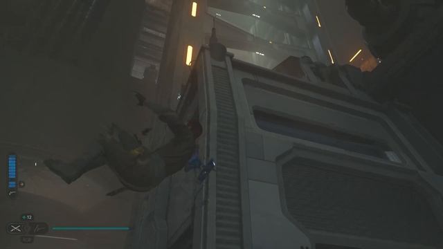 STAR WARS Jedi: Survivor Reaching The Forward Control Tower When The Platform Is Gone.