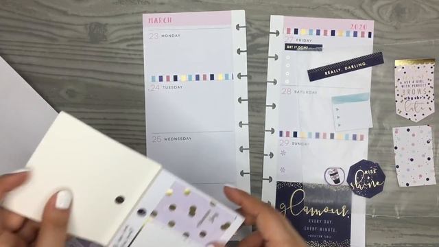 PLAN WITH ME | Skinny Classic Happy Planner | Glam Girl | March 23-29, 2020