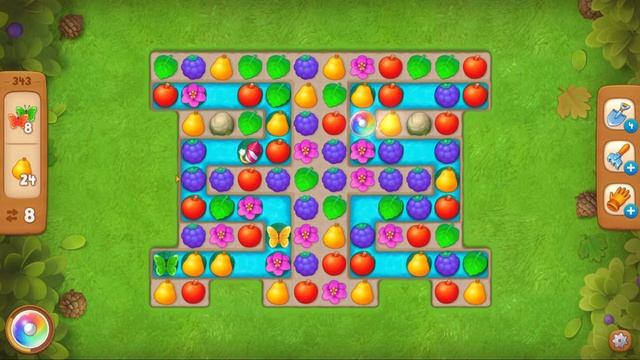 Gardenscapes Level 343 | No Boosters смотреть онлайн