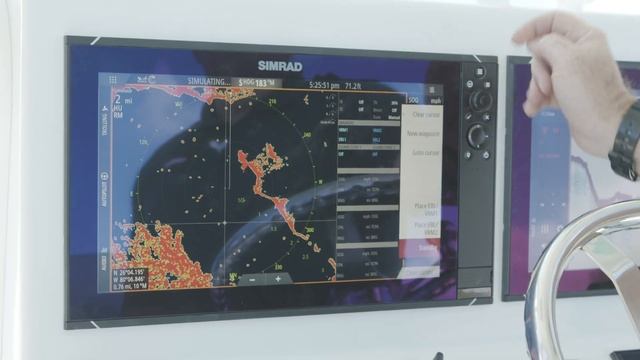 Simrad NSSevo3S  | Create A Waypoint From The Radar Page