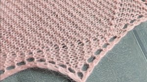 Косыночка зубчиками. Описание Вторая часть