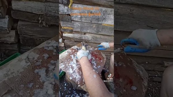 Чищу леща со снятием филей #чистить#рыба #лещь #филе