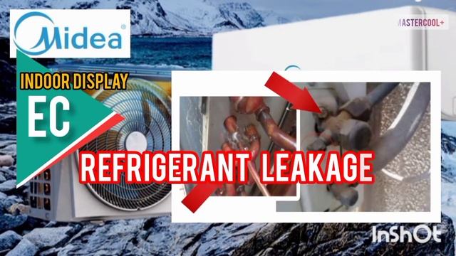 Midea inverter split ac error code, E1/E3/E4/F3/EC/E5/F1/F2/ P0. смотреть онлайн