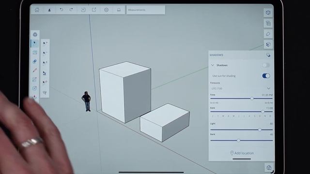 Shadows Panel - SketchUp for iPad Square One смотреть онлайн