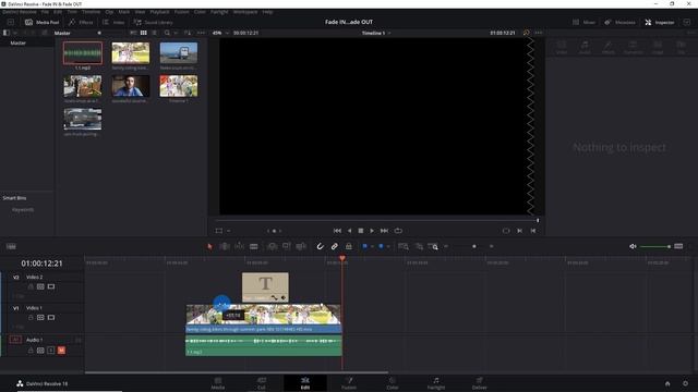 How to Fade IN and Fade OUT in DaVinci Resolve 18? смотреть онлайн