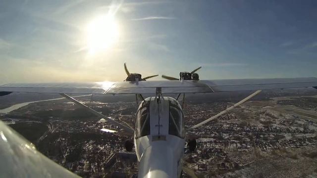 Гидросамолёт-амфибия Че-22 Корвет - малый круг в Ступино, 28.02.2014 смотреть онлайн