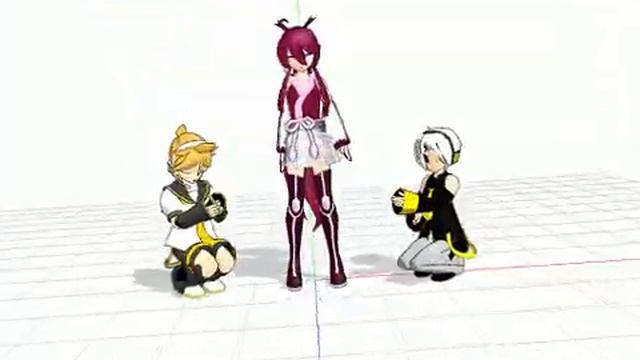 [MMD] Gakuko, Len, Suii Takoe [Happy New Year!!!] смотреть онлайн