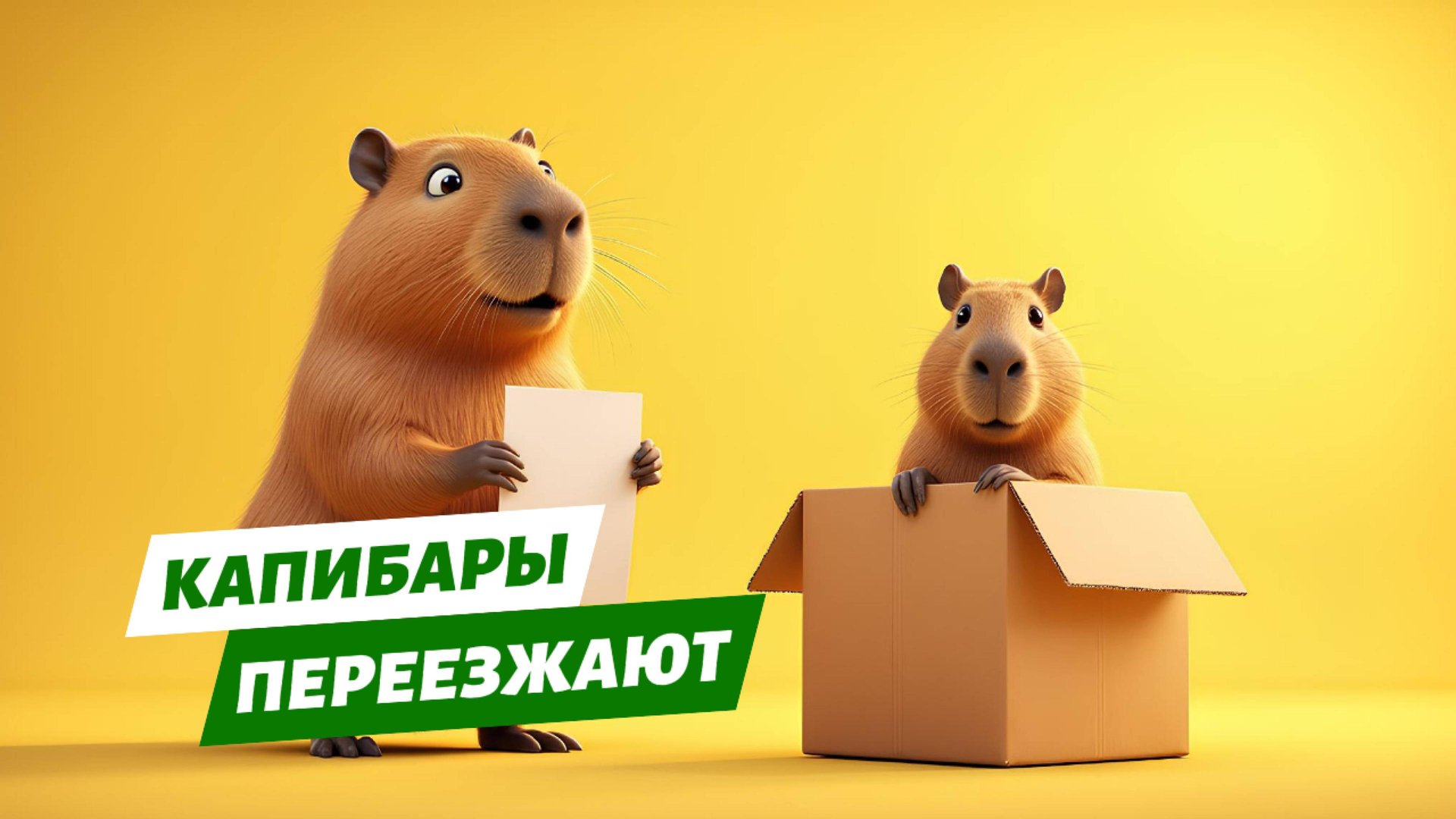 Капибары переезжают. 🐾 Смешной мультфильм для детей про капибару и его семью! ❤️ смотреть онлайн