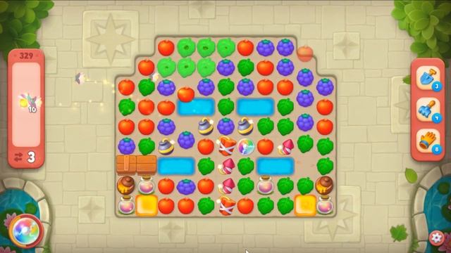 Gardenscapes level 329 - 12 Moves - No Boosters #Bubunka смотреть онлайн