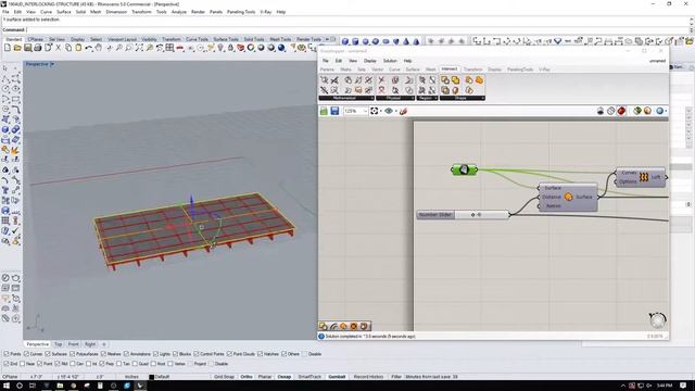 Rhino 3D Grasshopper interlocking waffle structure parametric design смотреть онлайн